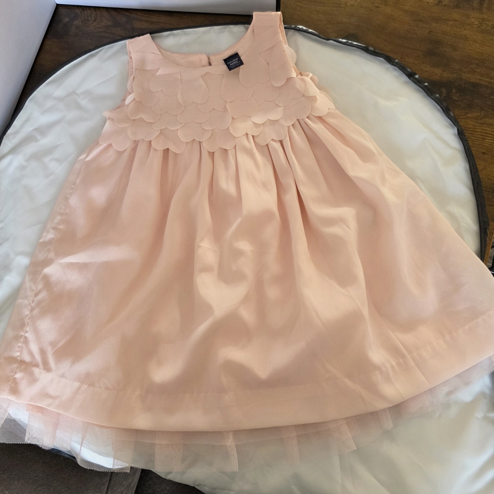 GAP Blush Pink Floral Kids Dress